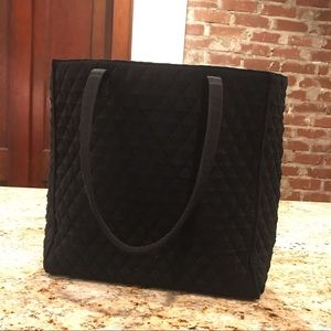 Vera Bradley Black Microfiber Tote